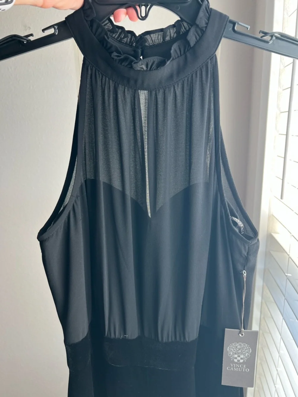 Vince Camuto Black Halter Neck Jumpsuit - Picture 3 of 10